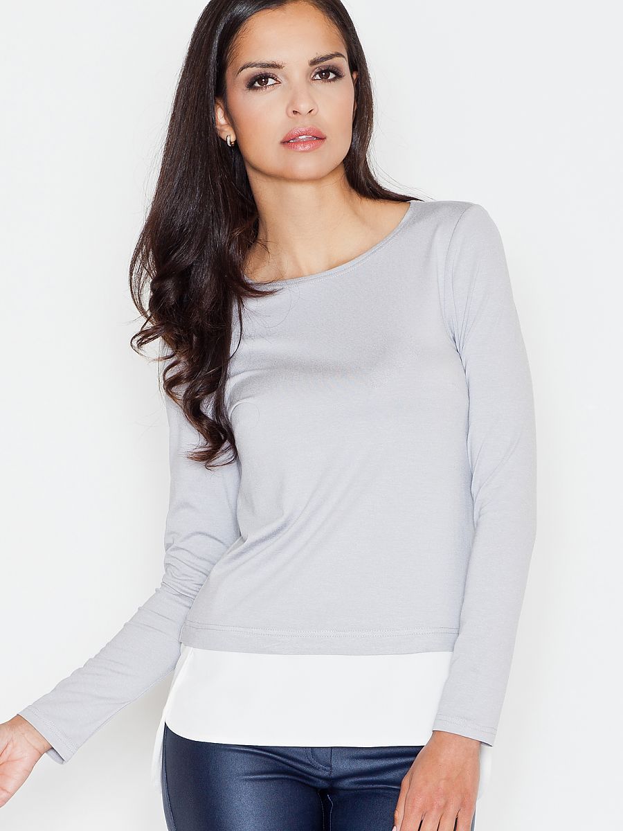 Bluzka Model 374 Dark Grey - Figl