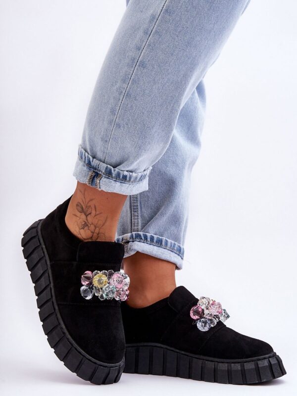 Buty Sportowe Model Desire NB615 Black Zamsz - Step in style