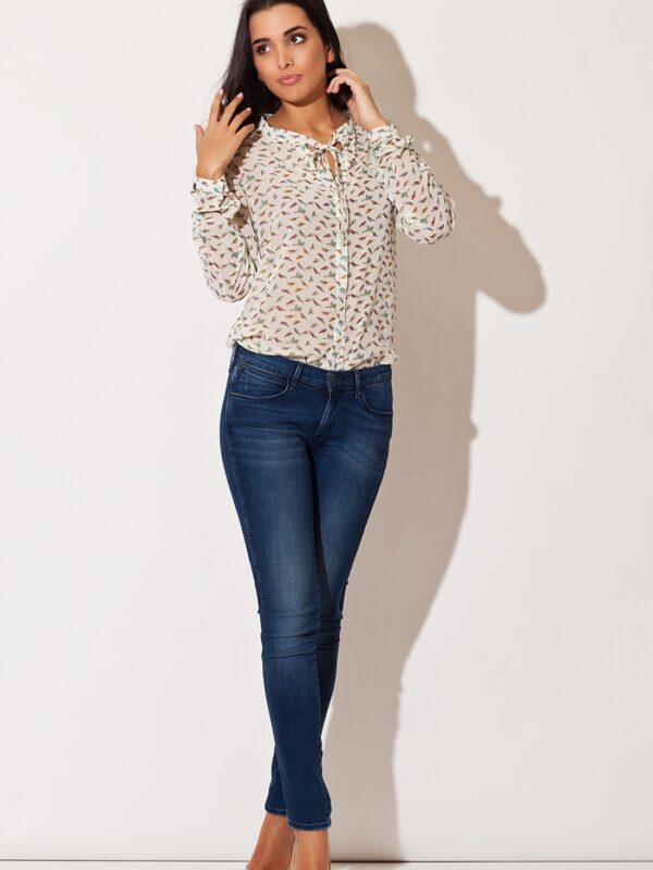 Koszula Damska Model K135 Ecru - Katrus