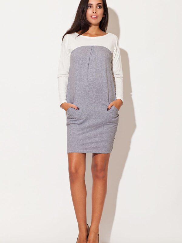 Sukienka Model K106 Grey - Katrus
