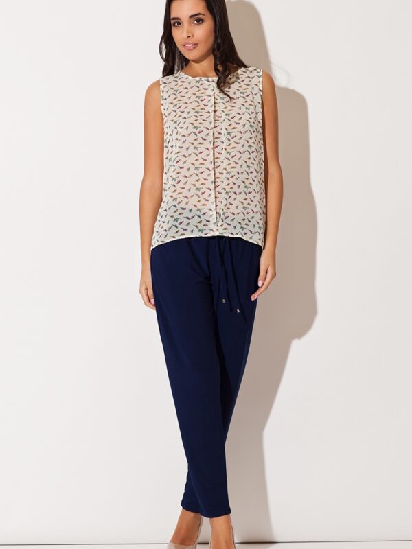 Bluzka Model K139 Ecru - Katrus