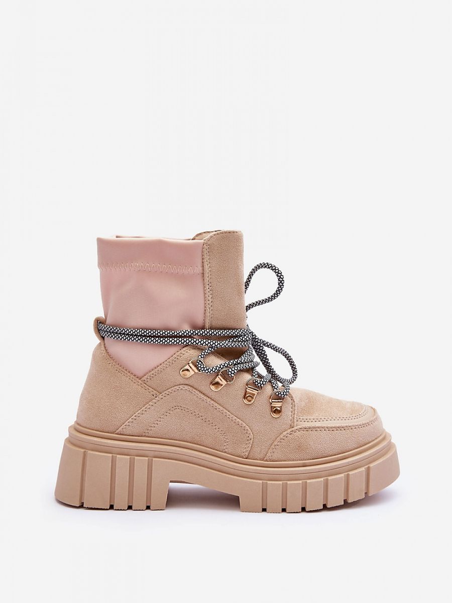 Botki Model Acorn 88-65 Beige Zamsz - Step in style - obrazek 3