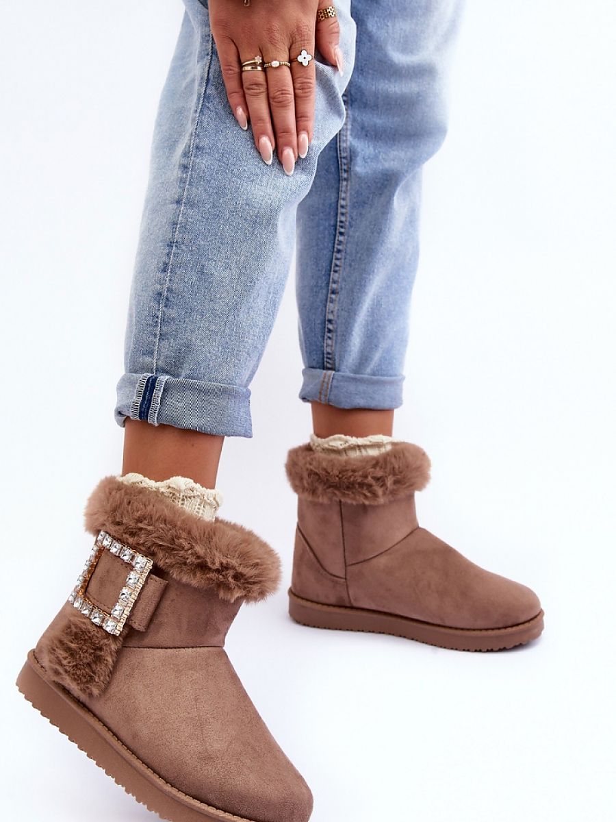 Śniegowce Model Dulca VL201P Dark Beige - Step in style