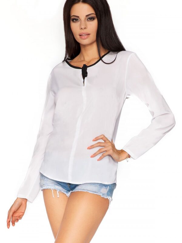Bluzka Model Kornelia 2 White/Black - Tessita